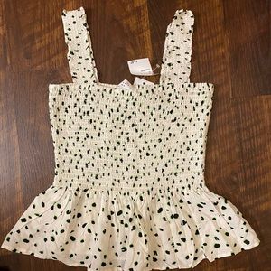 Nordstrom Rack: Elodie ribbed and ruffled shirt, Junior M